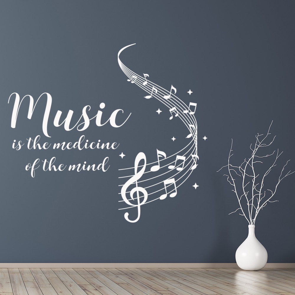 Music is Medicine Song Wall Sticker