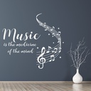 Music is Medicine Song Wall Sticker
