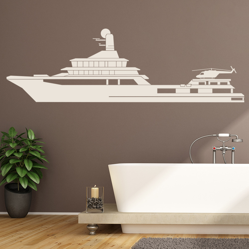 Navy War Ship Sailing Transport Wall Sticker
