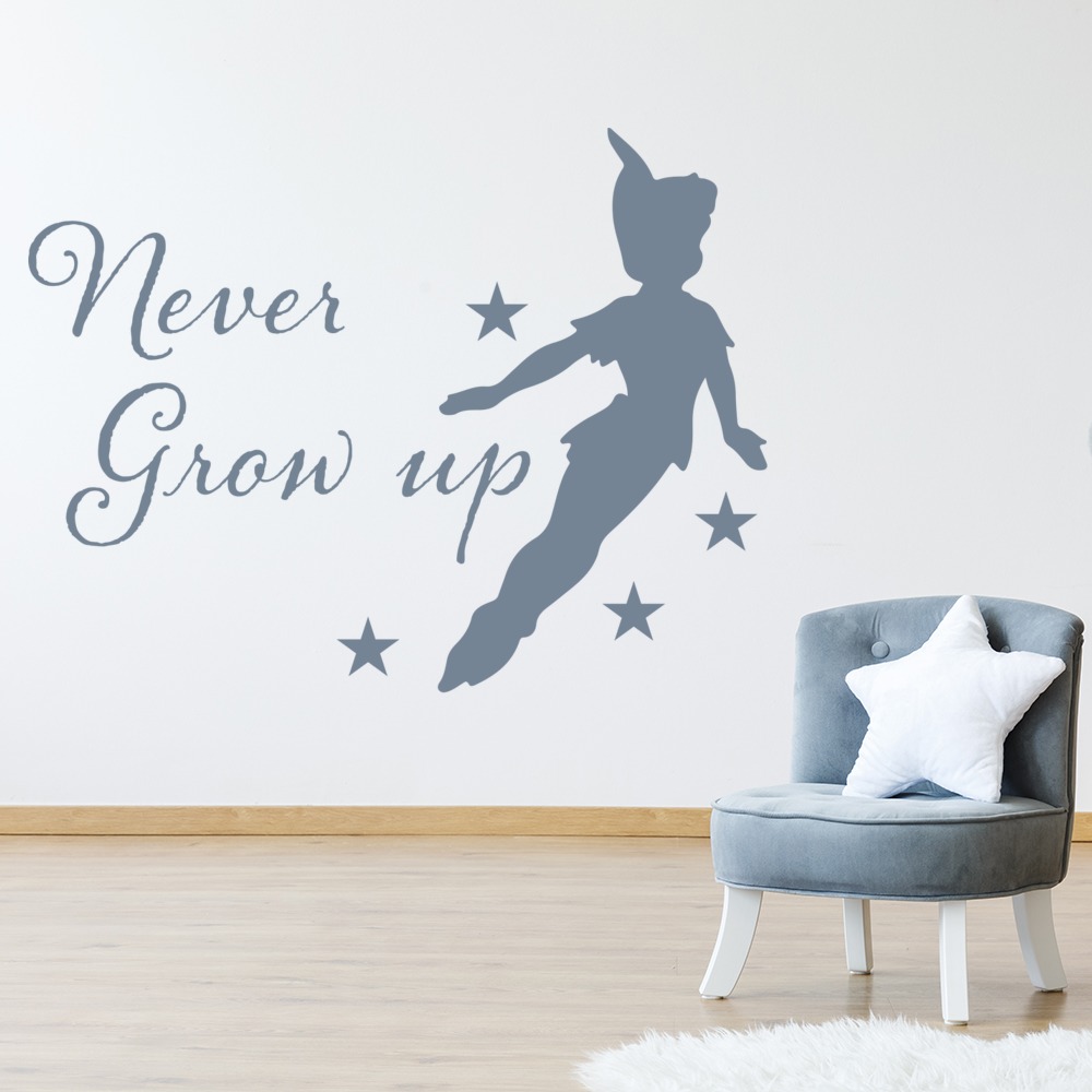 Never Grow Up Peter Pan Wall Sticker