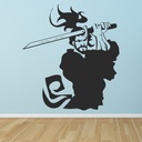 Ninja Sword Fighter Martial Arts Kids Wall Sticker