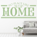 No Place Like Home Family Quote Wall Sticker - Mod3