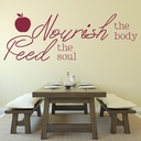 Nourish The Body Kitchen Quote Wall Sticker