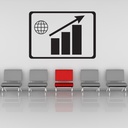 Office Business Graph Wall Sticker