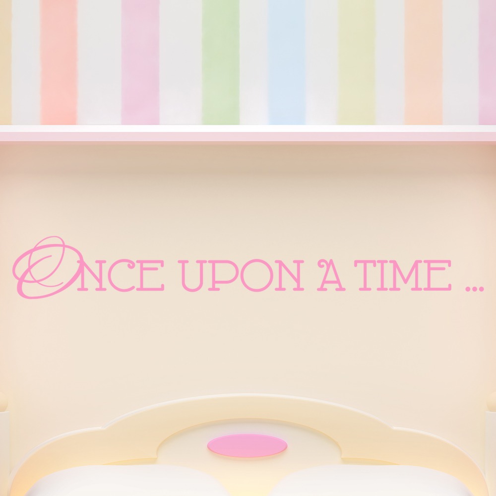 Once Upon A Time Fairytale Quote Wall Sticker - Mod6