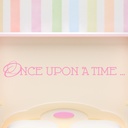 Once Upon A Time Fairytale Quote Wall Sticker - Mod6