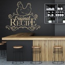 Original Recipe Sign Kitchen Cafe Wall Sticker