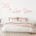 P.S I Love You Romantic Movie Quote Wall Sticker