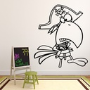 Parrot Pirate Wall Sticker