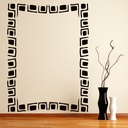 Patterned Rectangular Decorative Frame Wall Sticker Home Border Decor Art Decals
