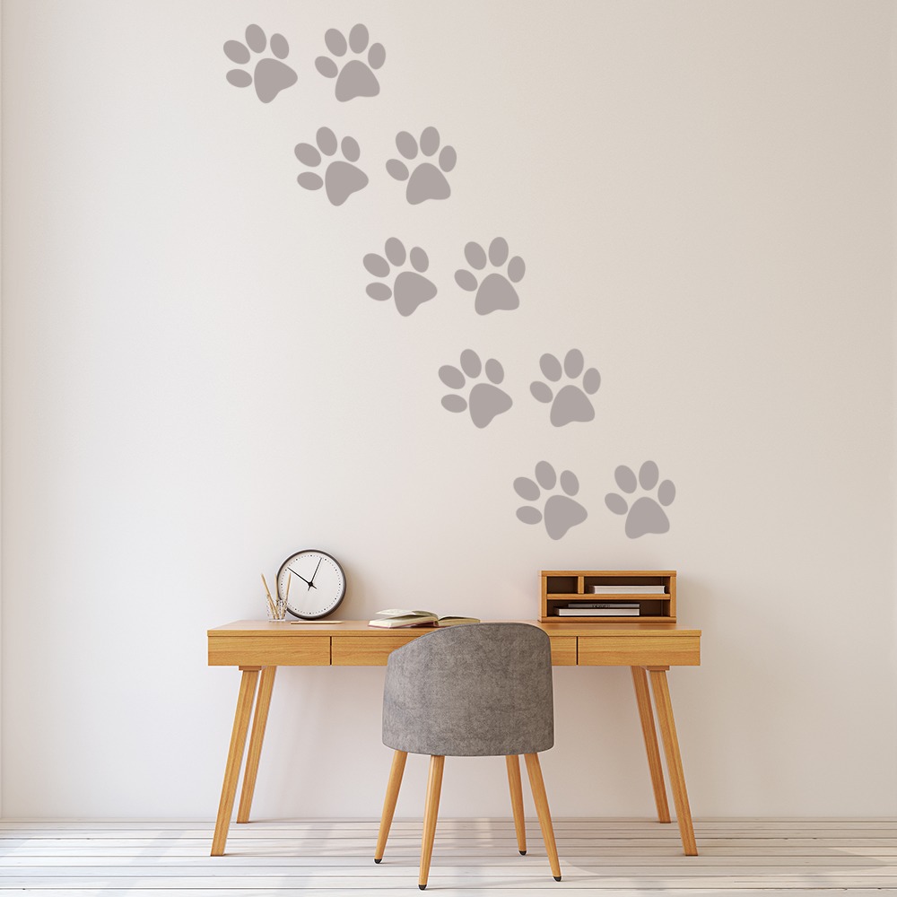 Paw Prints Dog Cat Pets Wall Sticker