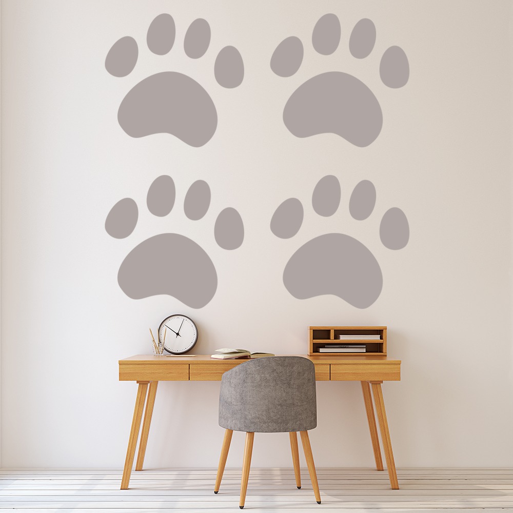 Paw Prints Pets Dogs Wall Sticker