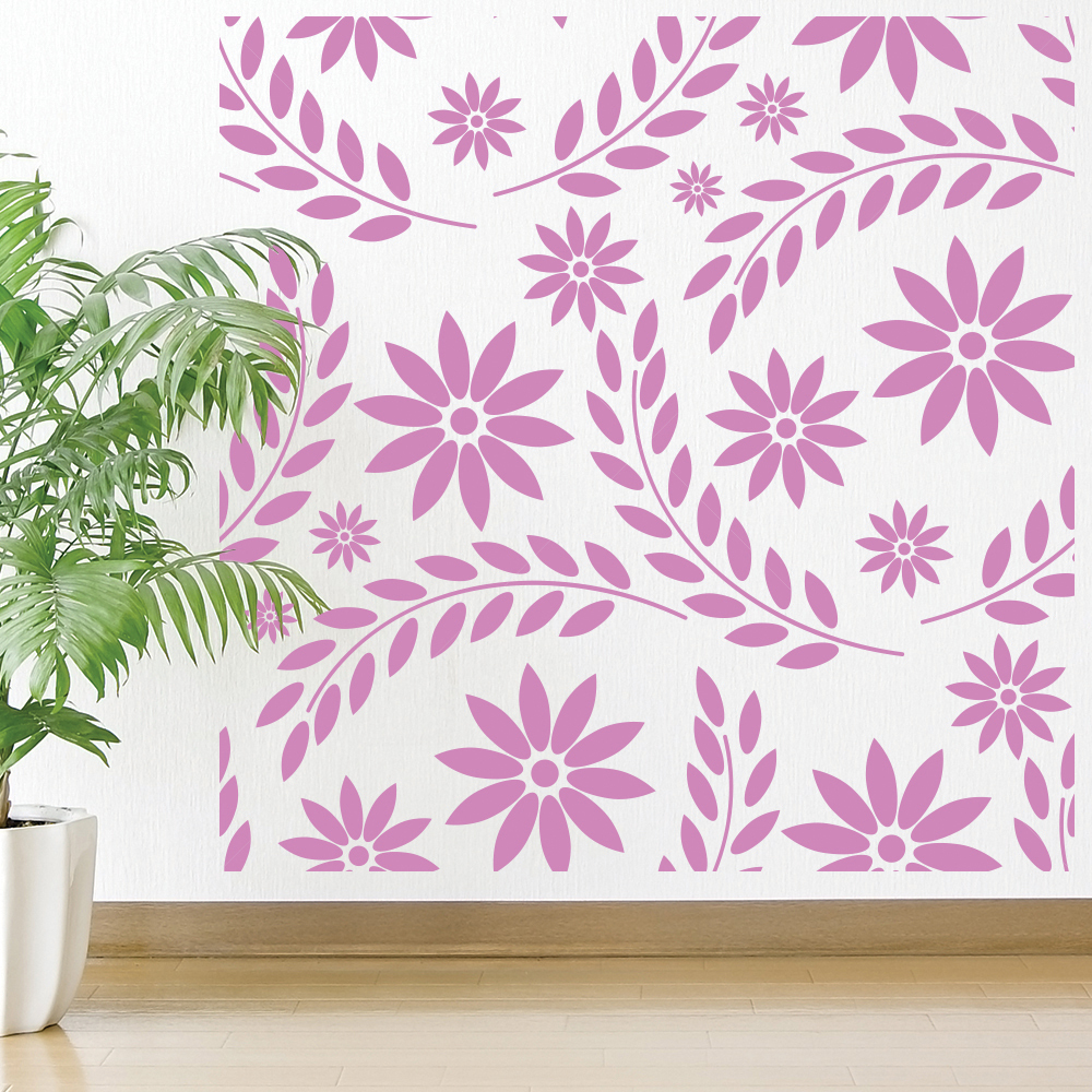 Petals Flowers Design Wall Sticker
