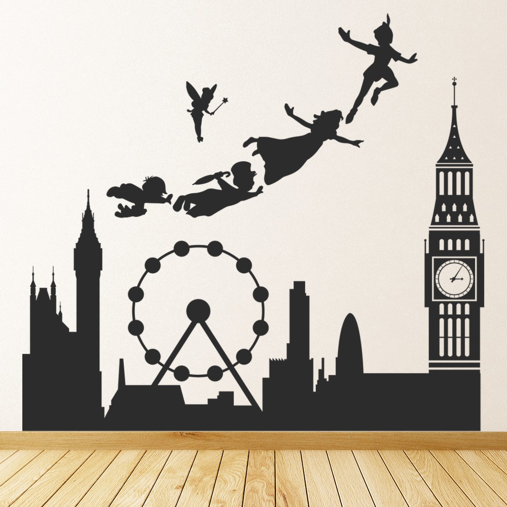 Peter Pan London Scene Wall Sticker
