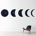 Phases Of The Moon Full Moon Wall Sticker