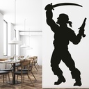 Pirate Sword Fight Wall Sticker