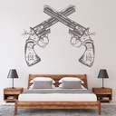 Pistols Guns Cowboy Wall Sticker