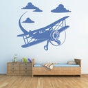 Plane Soaring Adventure Wall Sticker