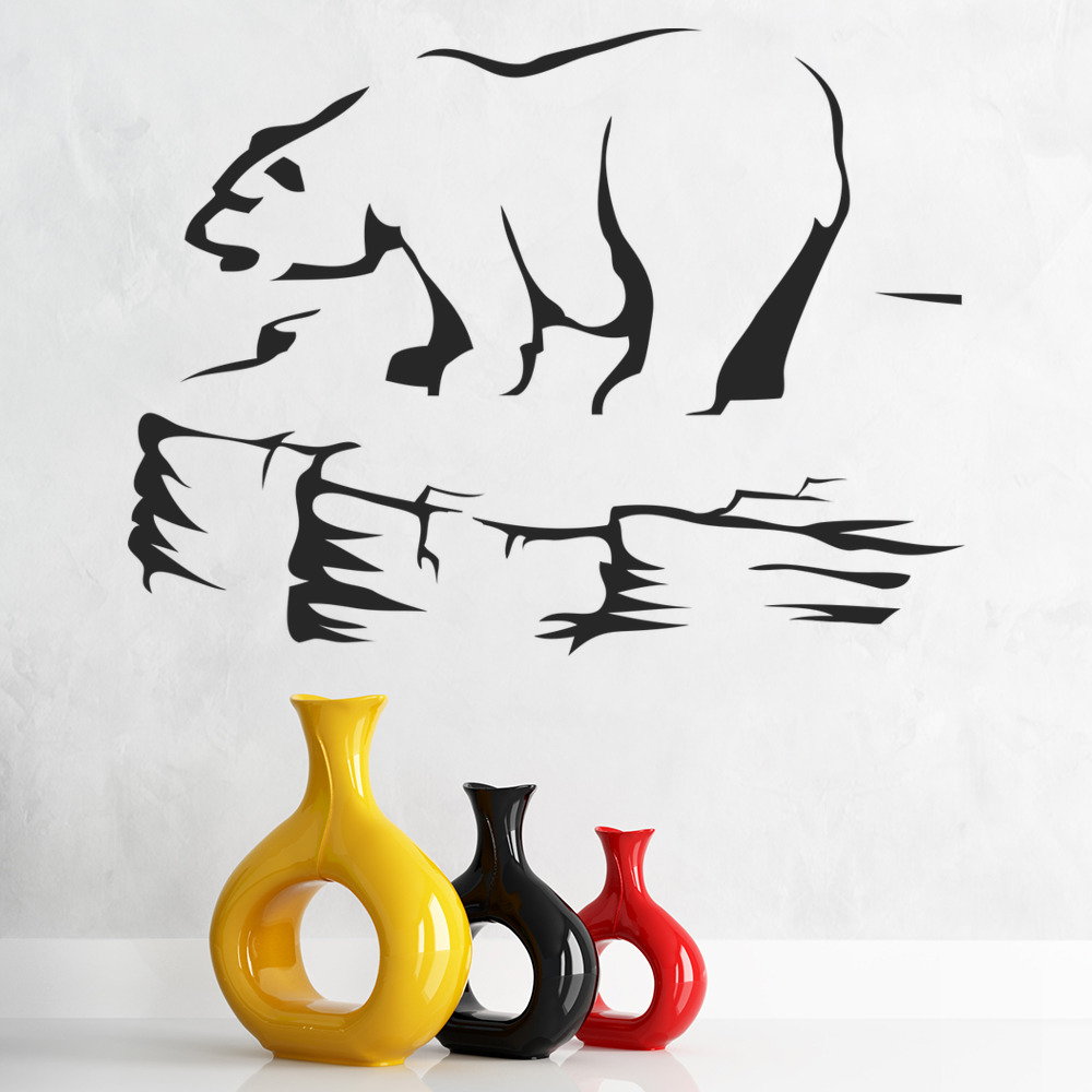 Polar Bear Arctic Animals Wall Sticker - Mod7