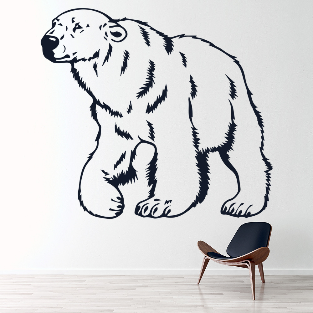 Polar Bear Arctic Animals Wall Sticker - Mod6