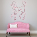 Poodle Portrait Dogs Pets Wall Sticker