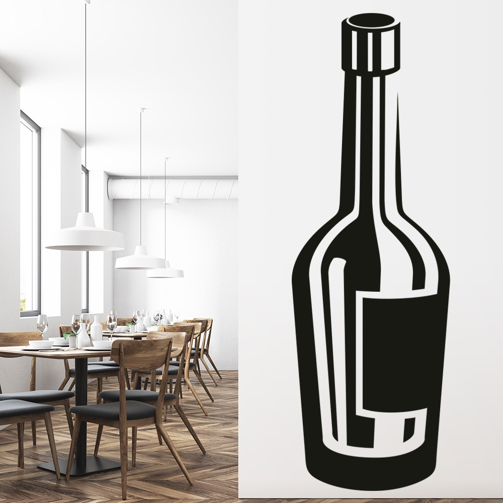 Port Wine Bottle Food Drink Wall Sticker