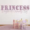 Princess Daughter Of A King Bible Verse Wall Sticker