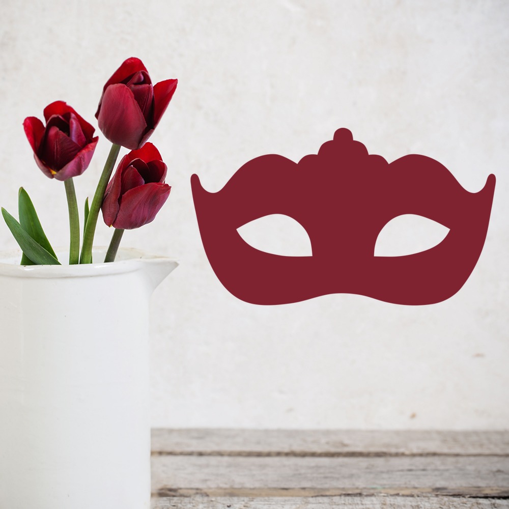 Princess Mask Masquerade Ball Wall Sticker