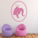 Princess Portrait Fairytale Wall Sticker