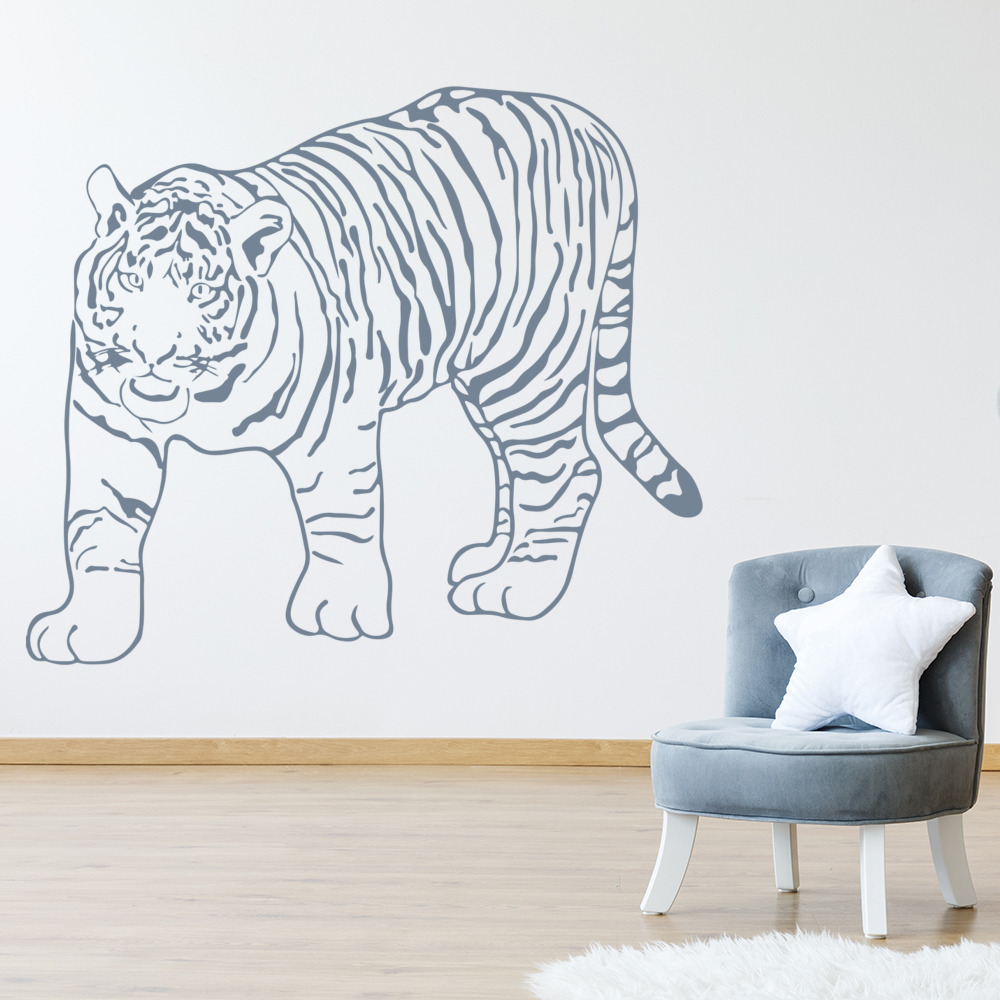 Prowling Tiger Jungle Animals Wall Sticker