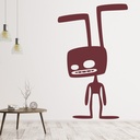 Rabbit Monster Halloween Wall Sticker