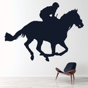 Race Horse Jockey Wall Sticker - Mod4