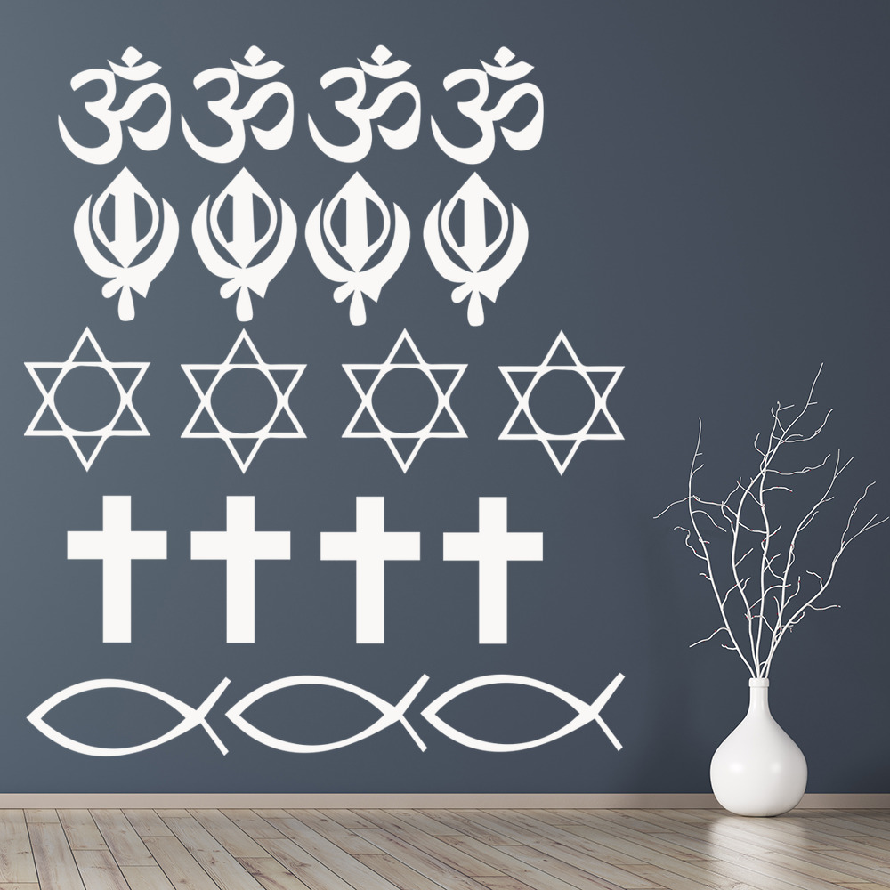 Religion Love Peace Wall Sticker Set