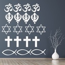 Religion Love Peace Wall Sticker Set