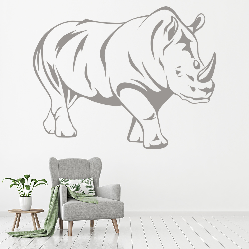 Rhino African Animals Wall Sticker