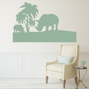 Rhino Safari Landscape Wall Sticker