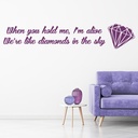Rihanna Diamonds In The Sky Lyrics Wall Sticker