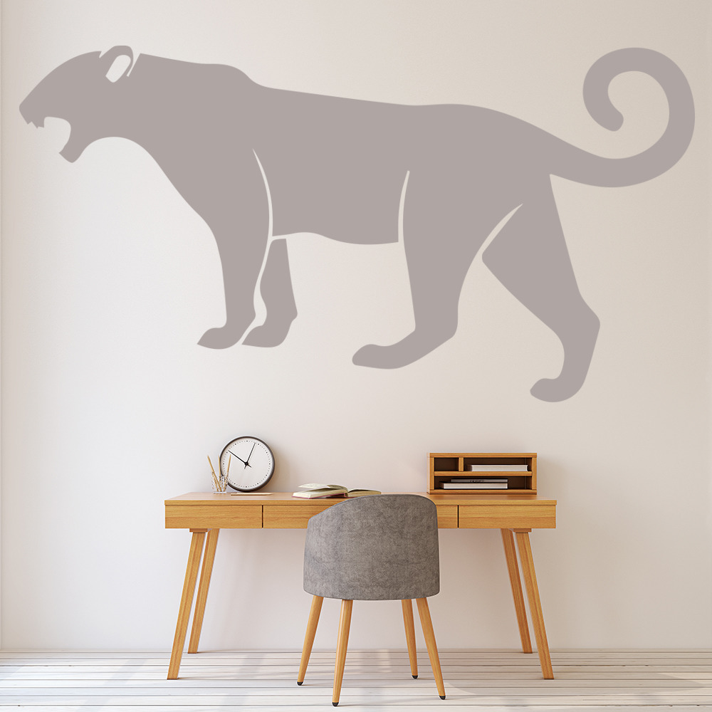 Roaring Panther Jungle Animals Wall Sticker