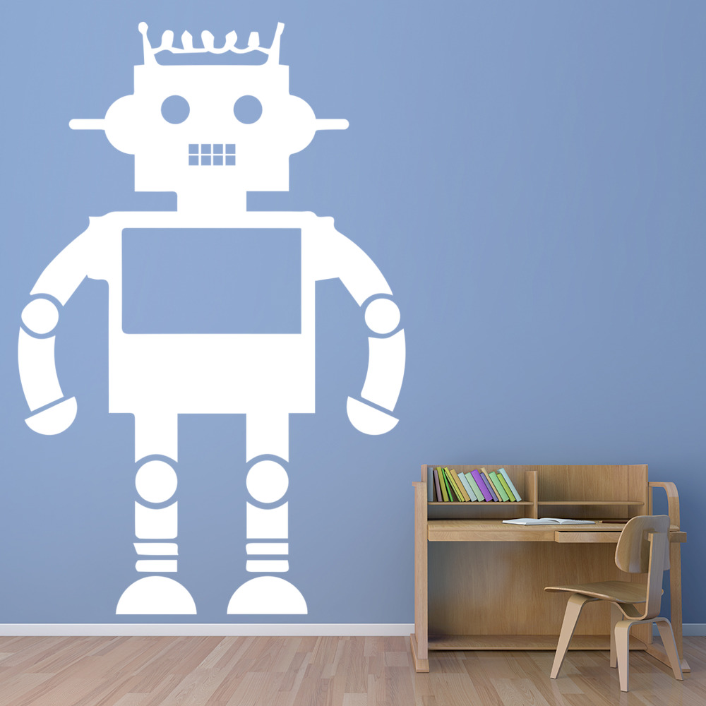 Robot Aliens Space Wall Sticker