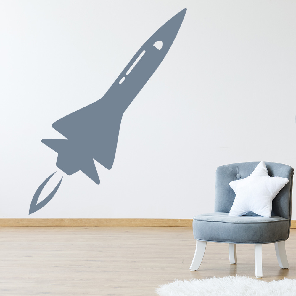 Rocket Launch Spaceship Wall Sticker