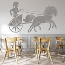 Roman Gladiator Chariot Wall Sticker