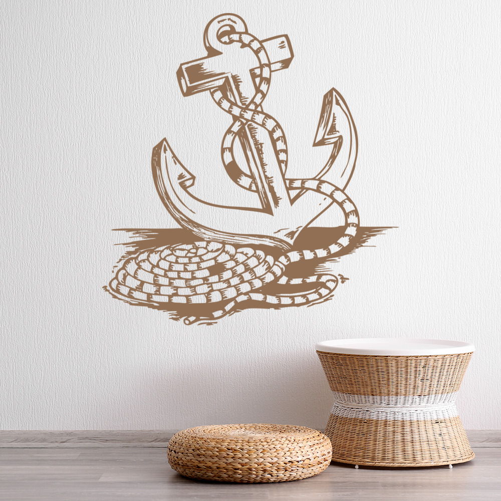 Rope Anchor Seaside Nautical Wall Sticker