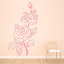 Rose Flowers Petals Floral Wall Sticker