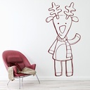 Rudolph Reindeer Christmas Animals Wall Sticker