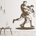 Rugby Tackle Sports Wall Sticker