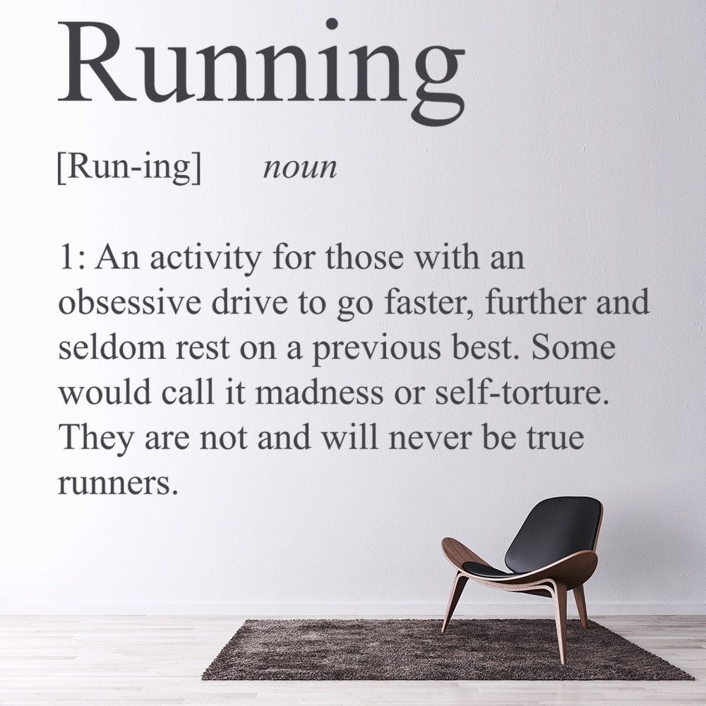 Running Definition Athletics Sports Wall Sticker