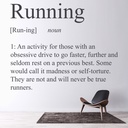 Running Definition Athletics Sports Wall Sticker