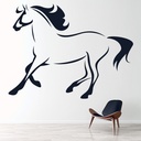 Running Horse Farm Animals Wall Sticker