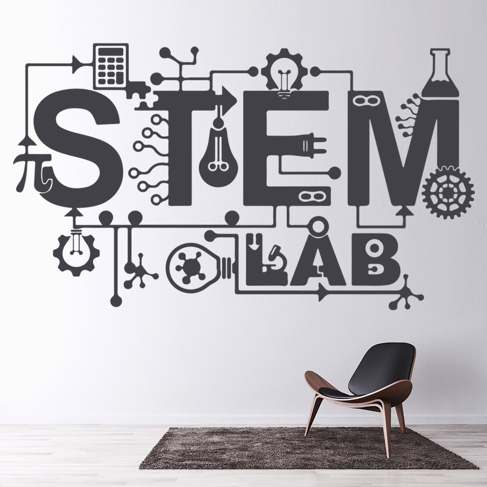STEM Lab Science Classroom Wall Sticker