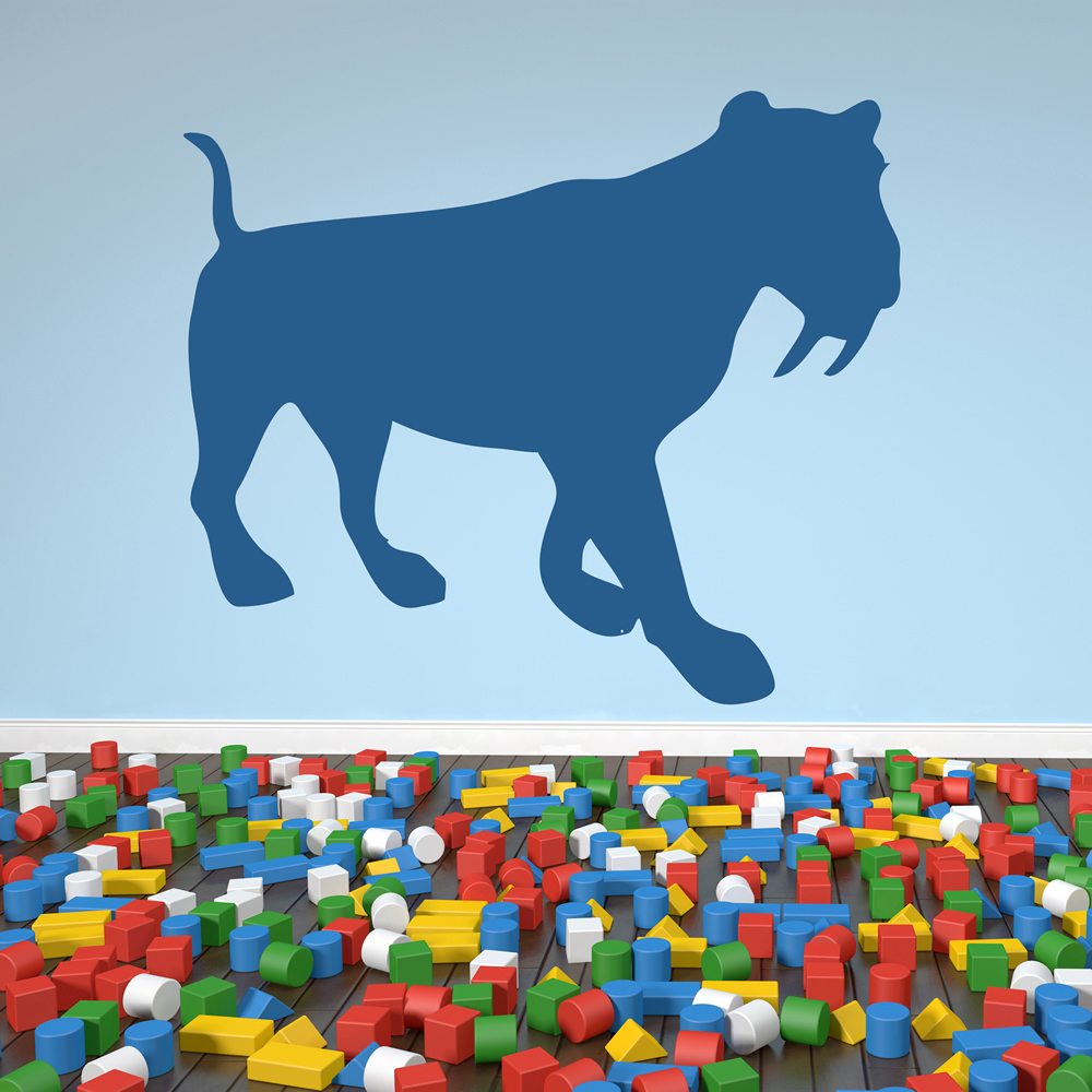 Sabre Tooth Tiger Wall Sticker